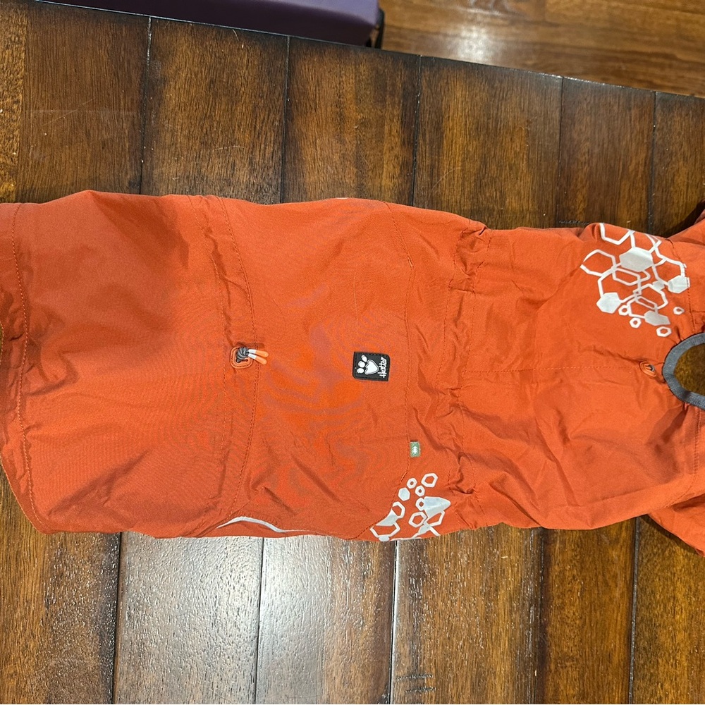 HURTTA MUDVENTURE ECO OVERALL CINNAMON SIZE 14S RAIN COAT DOG